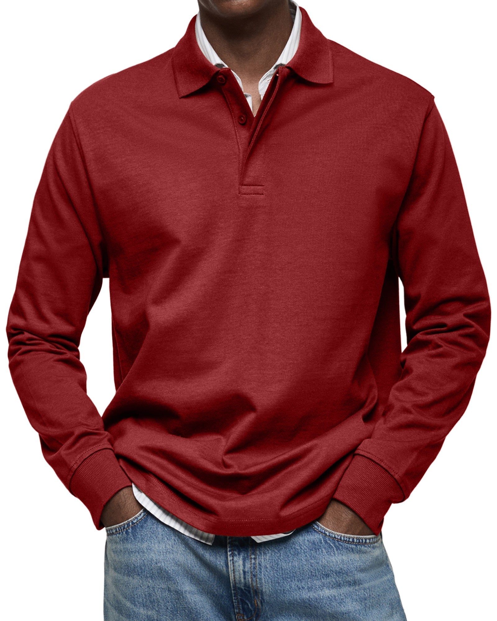 Savrani™ | Casual polo košile s dlouhým rukávem