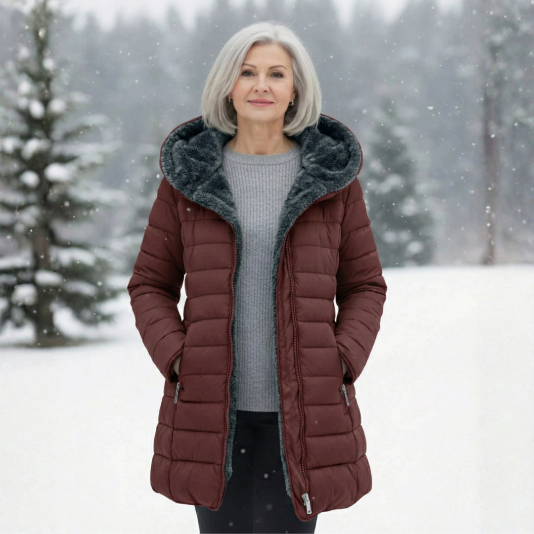 Adéla | Zimní bunda s hřejivou kapucí