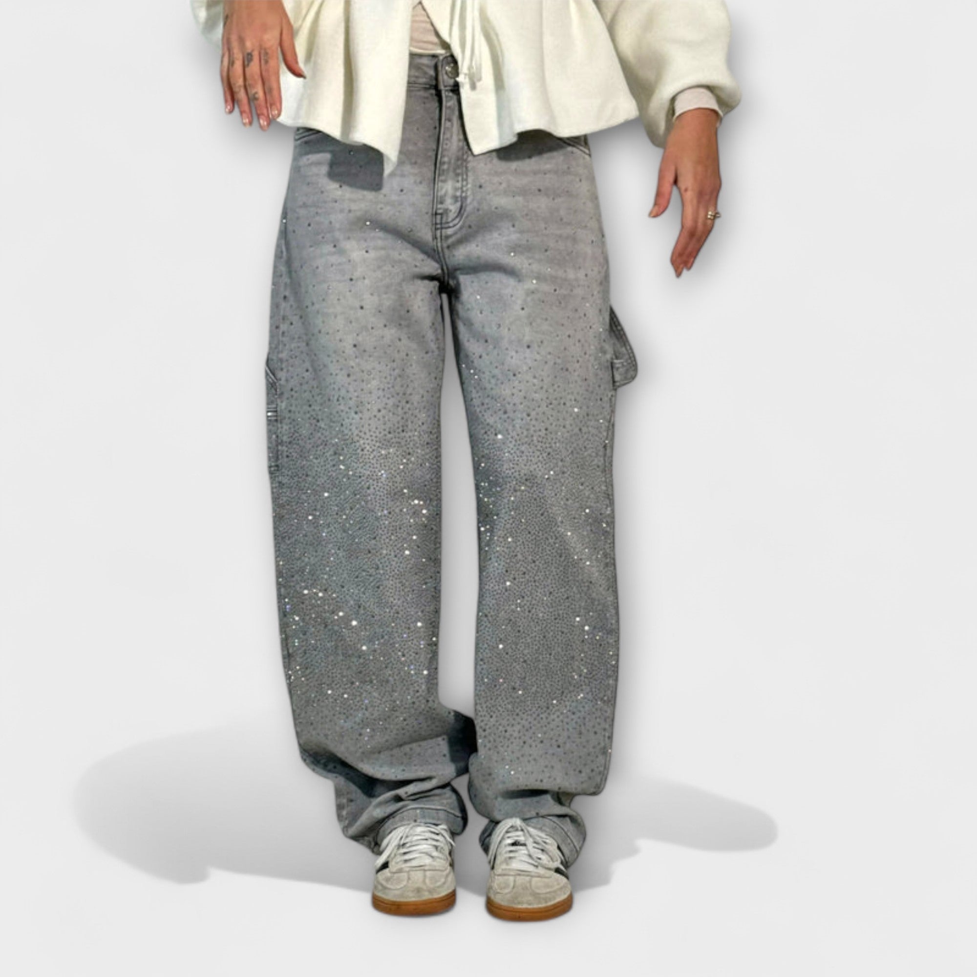 Fable - Džínové kalhoty Shine v balónovém stylu pro truhláře