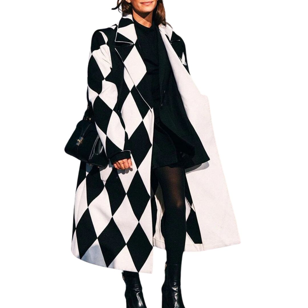Fialová | Oversize Zábalový Kabát