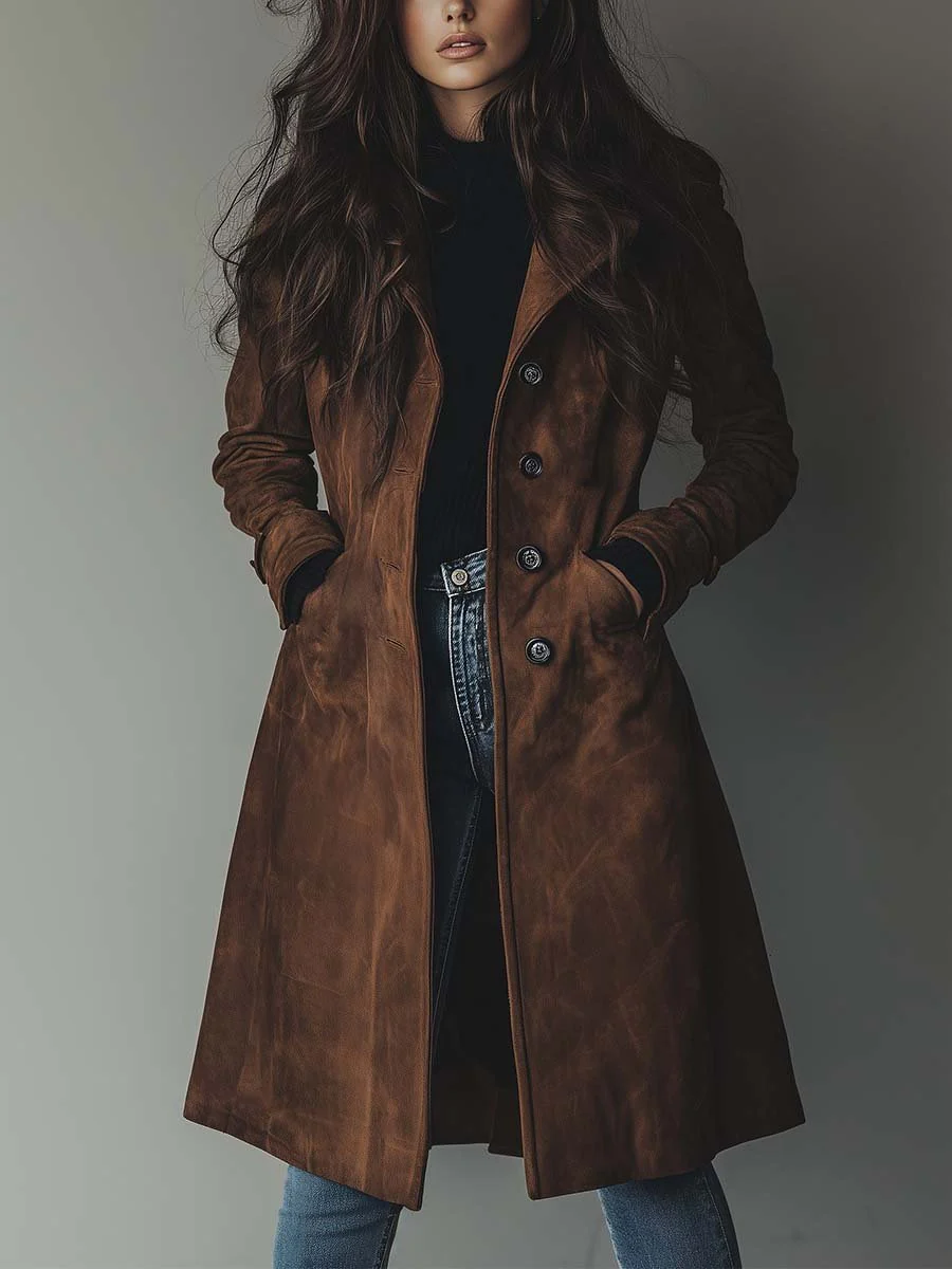 Teresa | Dámský trench kabát s knoflíky