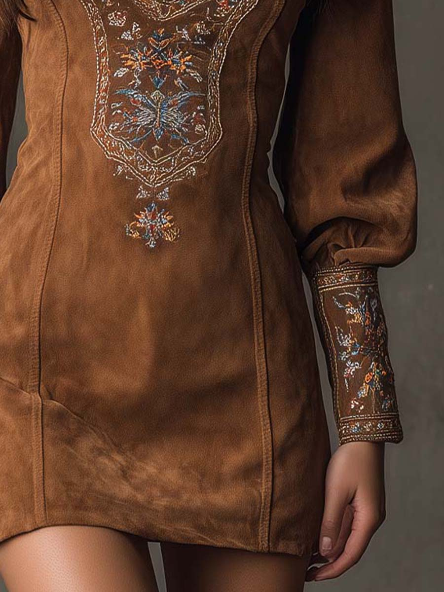 Hosanna™ Suede Mini Šaty