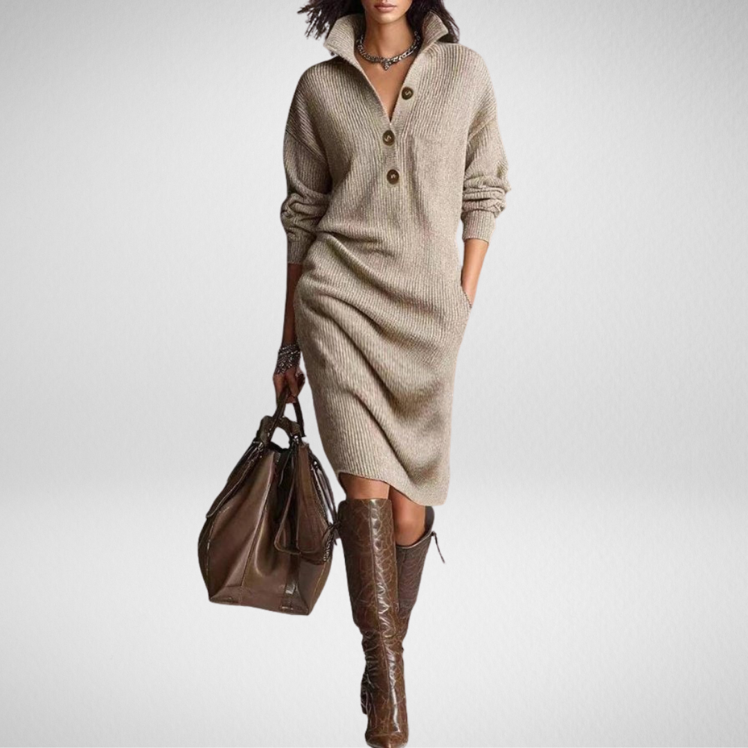 Pansy | Pletené midi šaty