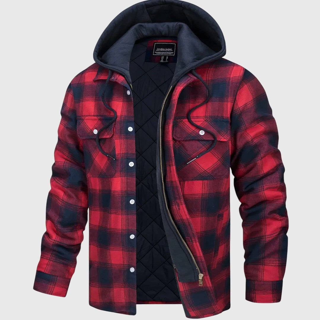 Karl | Kostkovaná bunda s zipem