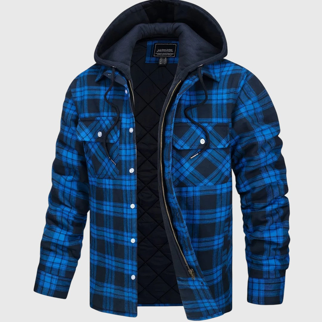 Karl | Kostkovaná bunda s zipem