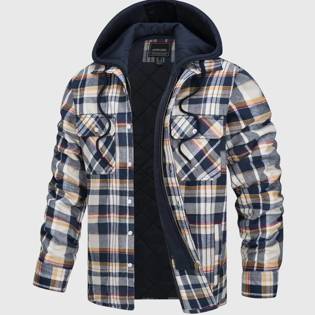 Karl | Kostkovaná bunda s zipem