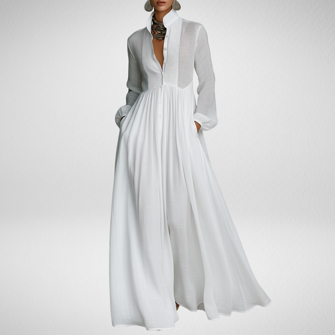 Elisa I Minimalistické maxi šaty