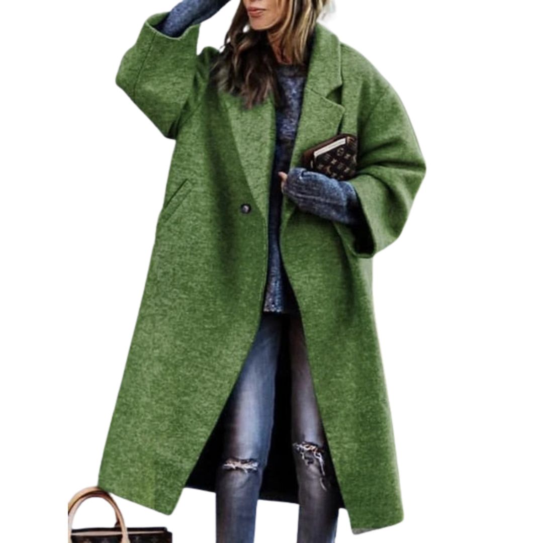 Fialová | Oversize Zábalový Kabát