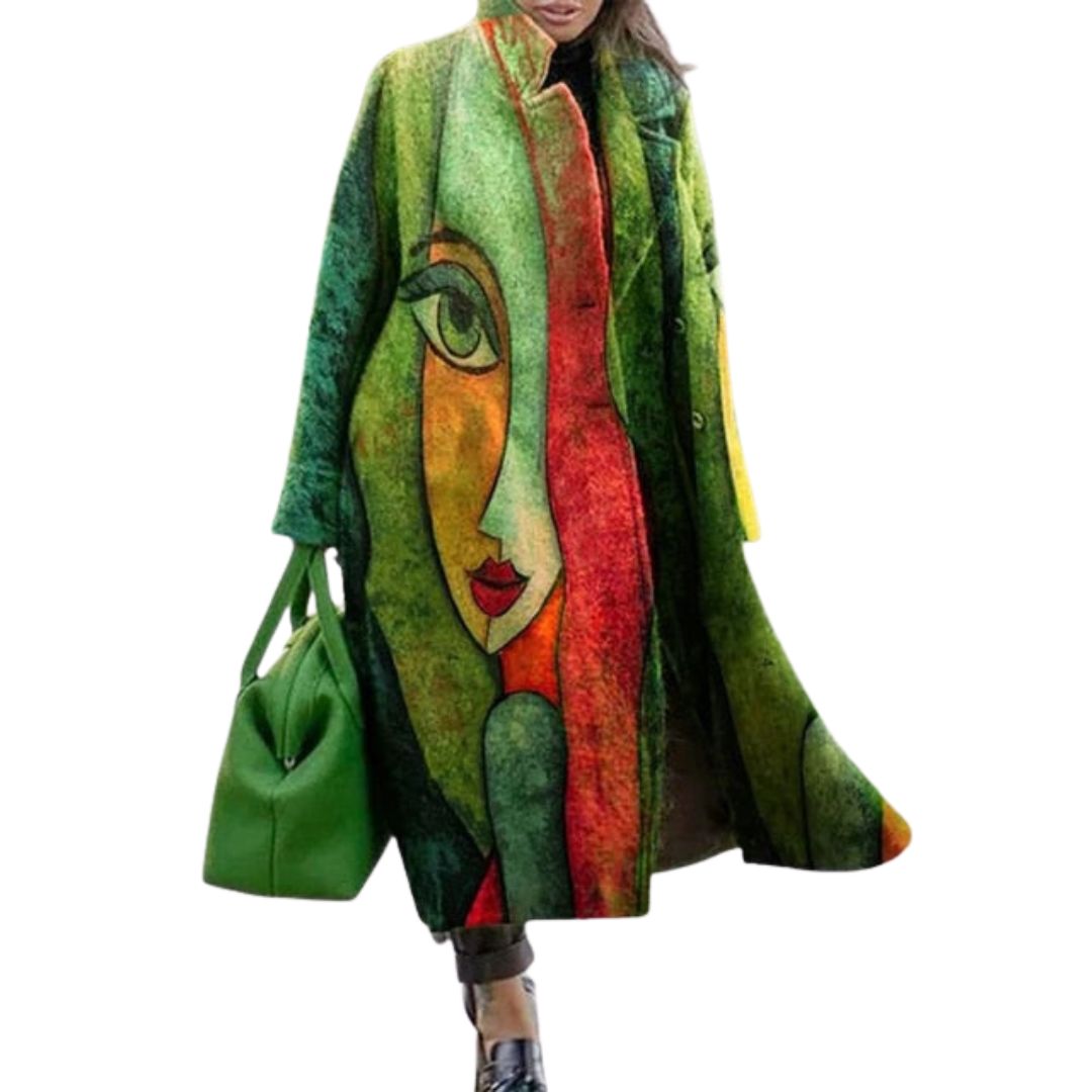 Fialová | Oversize Zábalový Kabát