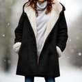 Fialová  | Teplý a Stylový Fleece Kabát
