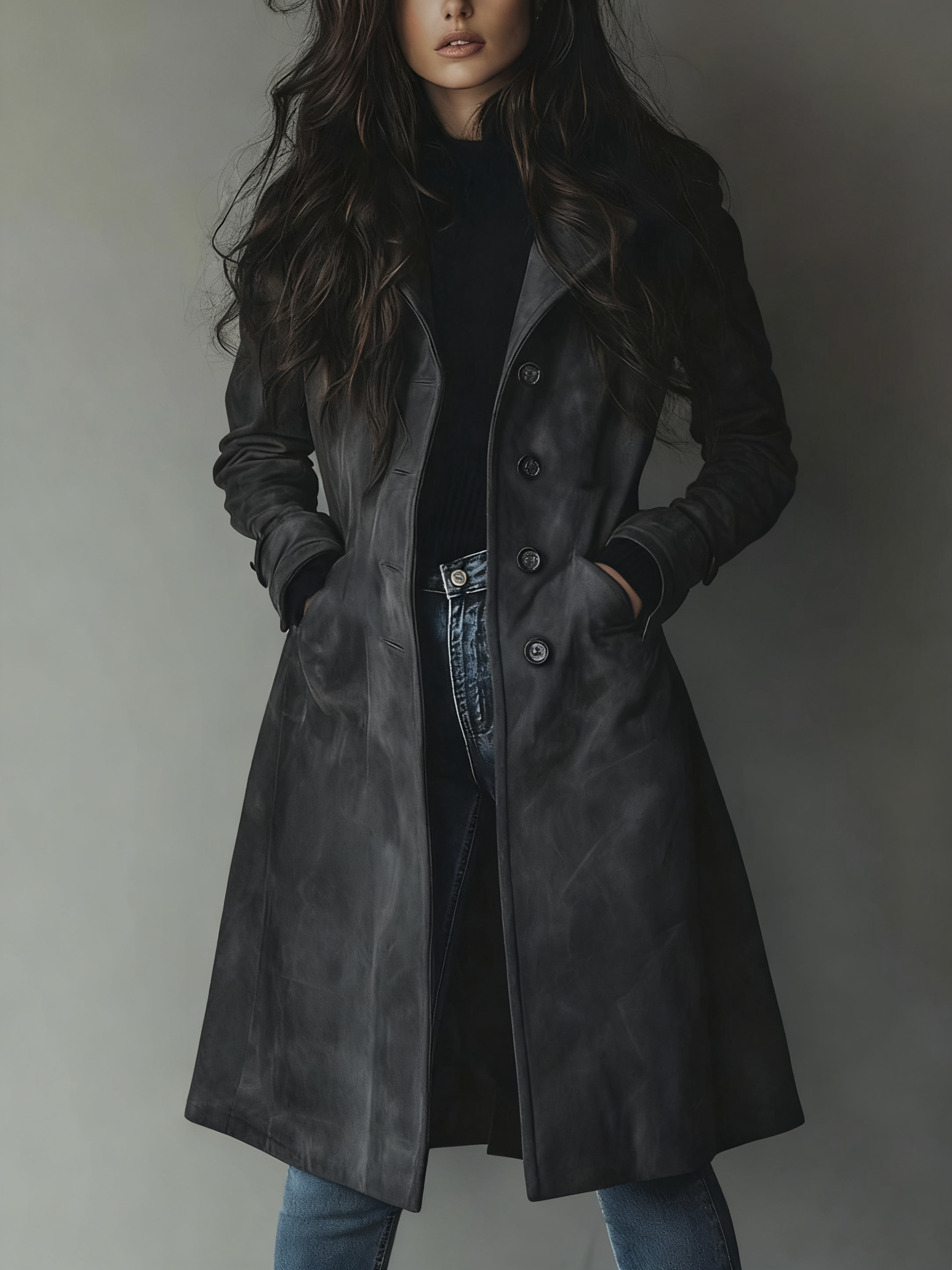 Teresa | Dámský trench kabát s knoflíky