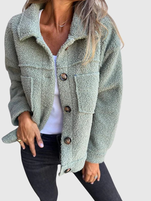 Nora – Teddy bunda na knoflíky