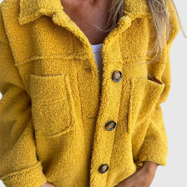 Nora – Teddy bunda na knoflíky