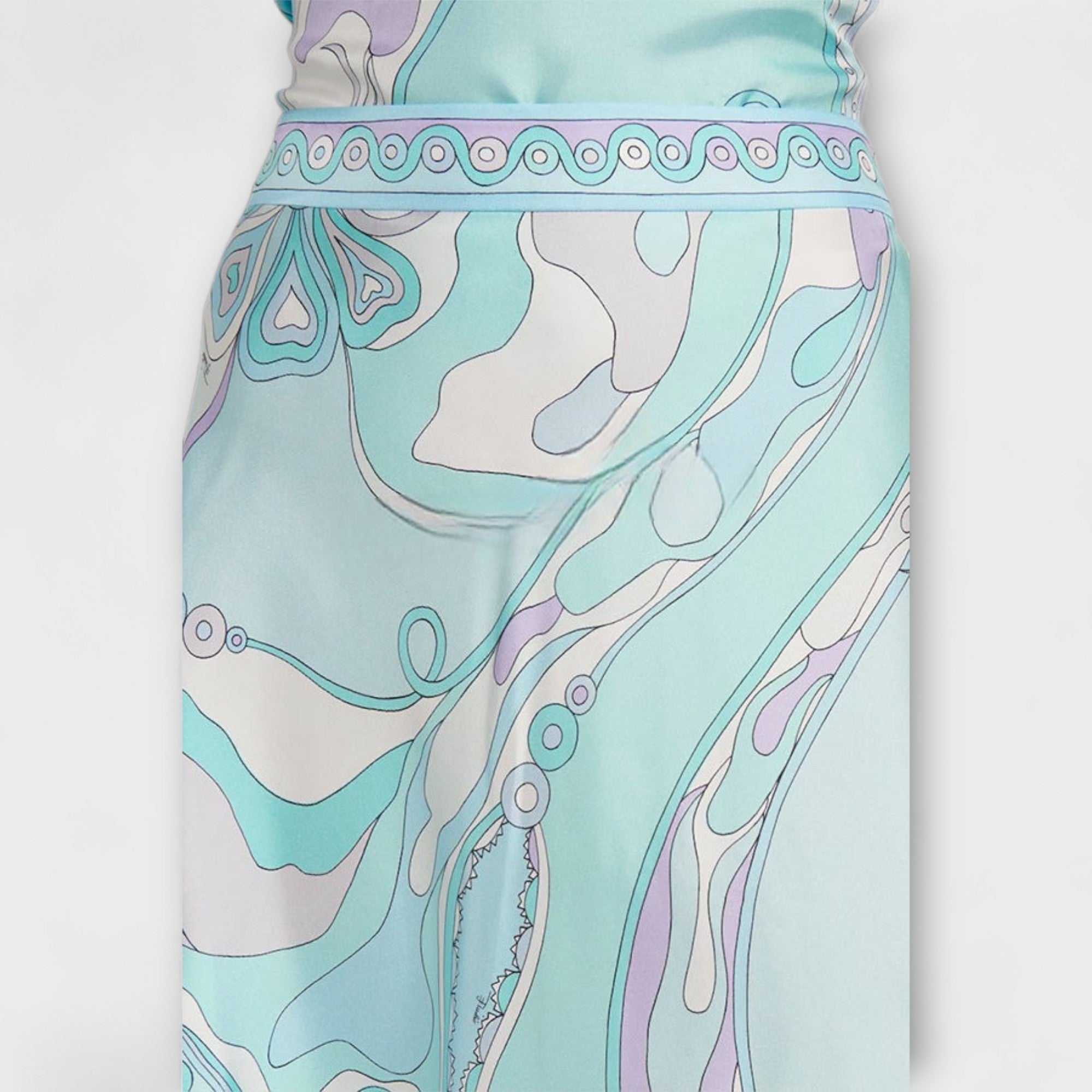 Everly - Sada halter topu a asymetrické midi sukně